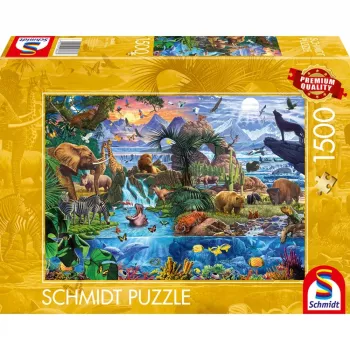 Pusle 1000 tk, schmidt spiele Loomamaailma panoraam, mudel 58866