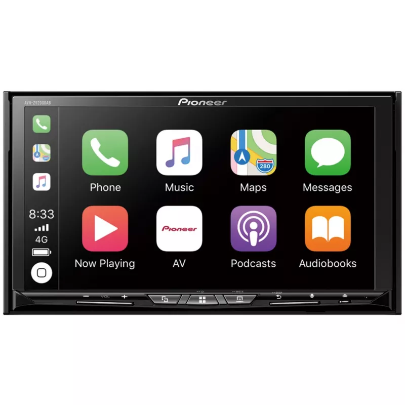 AVH-Z9200DAB, must, 2 DIN, 50 W, 4.0 kanalit, 50 W, CD, CD-R, CD-RW, DVD, DVD-
