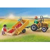 Playmobil 71442 Country: Traktor koos haagise ja veepaagiga Värske saak talus Keskkonna õppimine Lõbus kujutlusvõimeline rollimäng