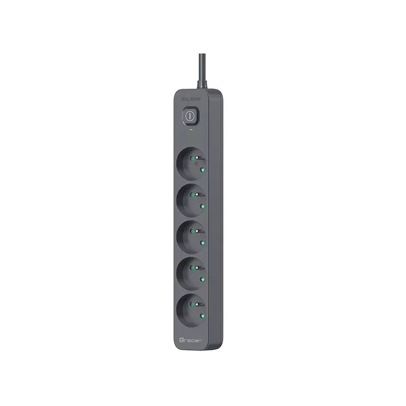 Pikendusjuhe TRACER TRALIS47023 — 1,8 m kaabel, 5 pistikupesa