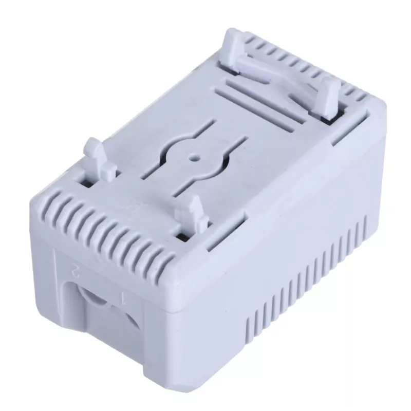 Termostaat Alantec KTS, pöörlev juhtimine, IP20, plastkorpus, hall, -45–70 °C, 60×33×43 mm
