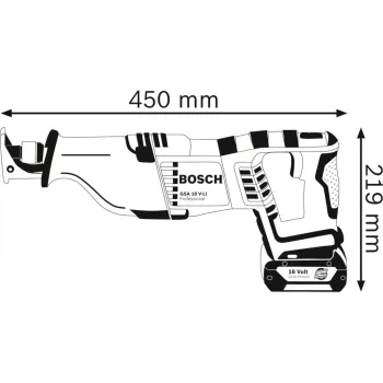 Bosch 0 601 64J 000 kolbsaag 2700 spm Must, Sinine, Punane, Hõbedane