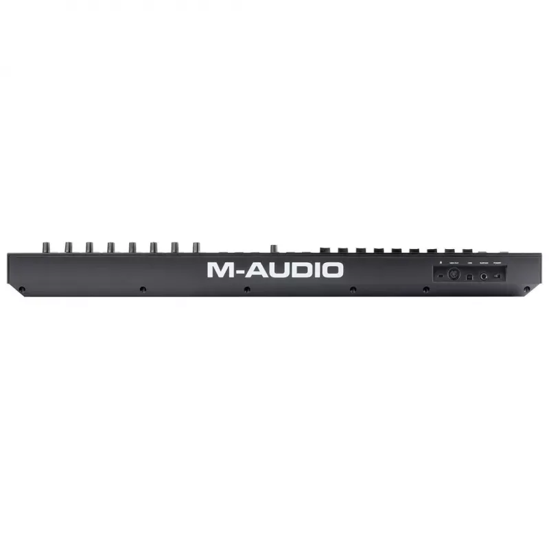 M-Audio Oxygen Pro 49 MIDI klaviatuurkontroller — 49 klahvi, 16 padja, 9 faderit, OLED-ekraan, USB, MIDI-väljund