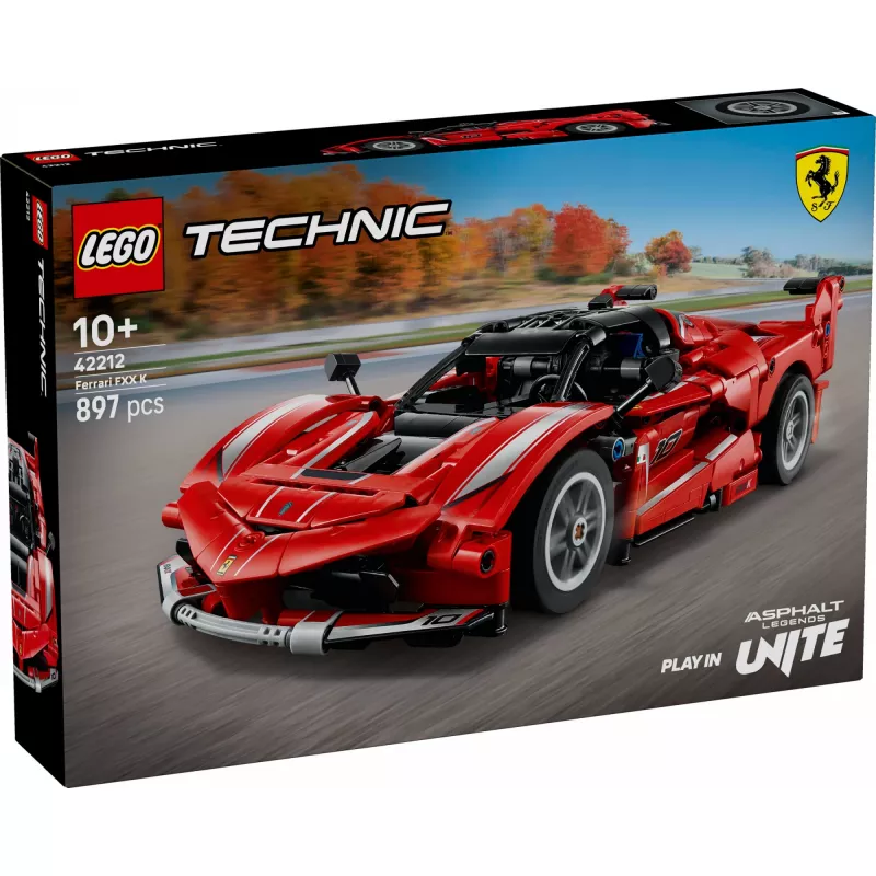 LEGO Technic Ferrari FXX K ehitusmänguasi, mõõtkavas 1:10, 897 osa, vanusele 10+