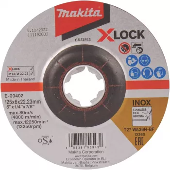 Makita E-00402 - lihvimisketas - Metall - Makita - 2,22 cm - 12,5 cm - 6 mm