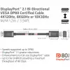 CLUB3D DisplayPort 2.1 Bi-Directional VESA DP80 Certified kaabel 4K240Hz, 8K60Hz or 10K30Hz M/M 1.2m/3.94ft
