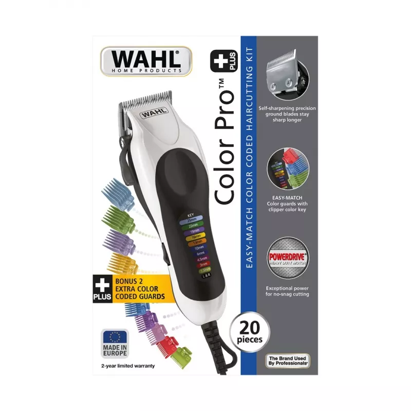 Wahl Color Pro Plus Must, Valge 10