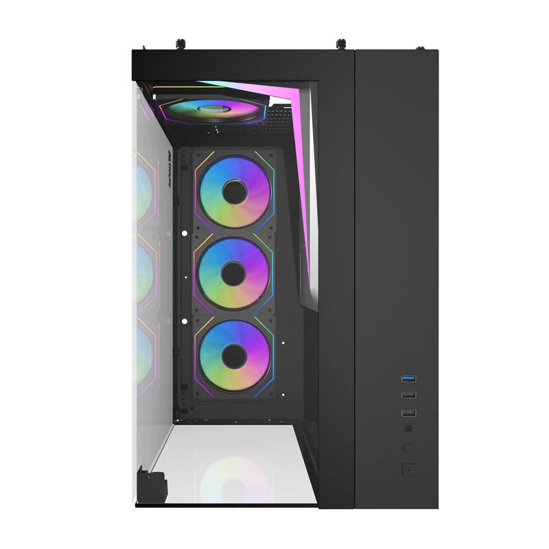 Darkflash TH285 arvutikorpus (must) + 4 ventilaatorit