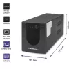 Katkematu toiteallikas UPS Qoltec 53775 1,2 kVA 720 W 4 AC-pistikupesa