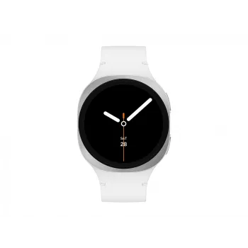 Samsung Galaxy Watch 8 3,3 cm (1,3 tolli) AMOLED 40 mm Digitaalne 438 x 438 pikslit Puuteekraan 4G Hõbe Wi-Fi GPS (satelliit)