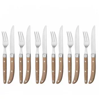 WMF 1280636046 söögiriistade komplekt 12 tk Pruun, Metalliline