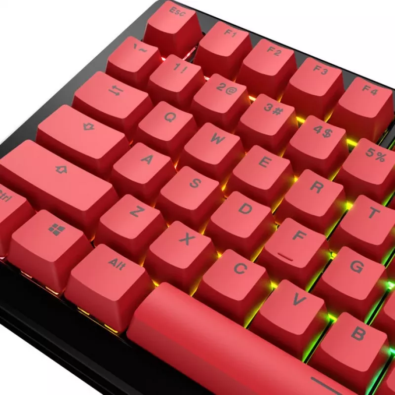 Klaviatuurikorgid GLORIOUS GPBT Basics — PBT, US ANSI paigutus, punased aktsendid
