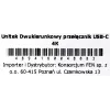 Dokkimisjaam Unitek D1078A — USB-C jaotur, 2x USB-C sisend, 1x USB-C väljund, 100 W PD, 4K tugi, max 3480×2160, hall