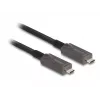 DeLOCK Active Optical USB-C Video + Data + PD kaabel 10 m Must