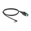 DeLOCK PoweredUSB kaabel isane 12 V DC 5,5 x 2,1 mm isane nurga all 1 m