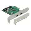 DeLOCK PCI Express x1 kaart 2 x USB USB-C™ emasporti