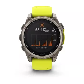 Garmin fenix 8 3.3 cm (1.3) 47 mm digitaalne 260 x 260 pikslit puuteekraan Titaan WiFi GPS (satelliit)