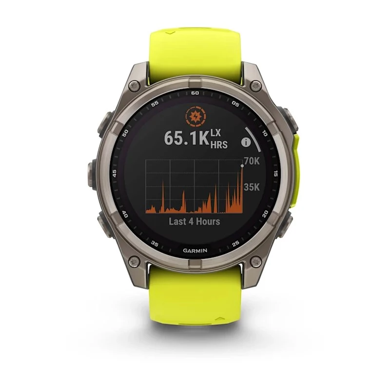 Garmin fenix 8 3.3 cm (1.3) 47 mm digitaalne 260 x 260 pikslit puuteekraan Titaan WiFi GPS (satelliit)