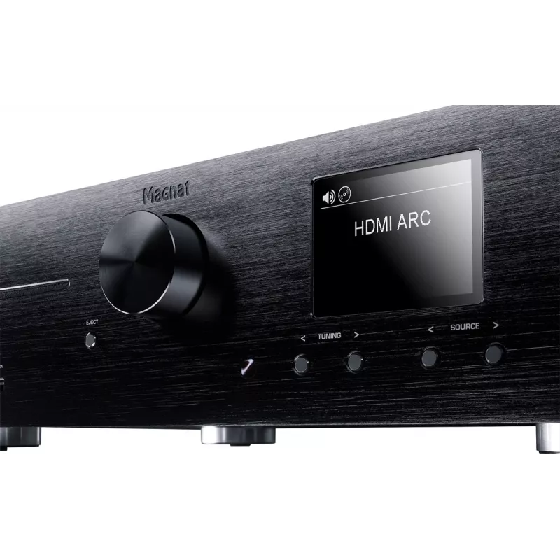 Stereovastuvõtja Magnat MC 400 — 2.0 kanalit, 40 W kanali kohta, CD-mängija, Wi‑Fi, Bluetooth, DAB/FM, Ethernet (must)