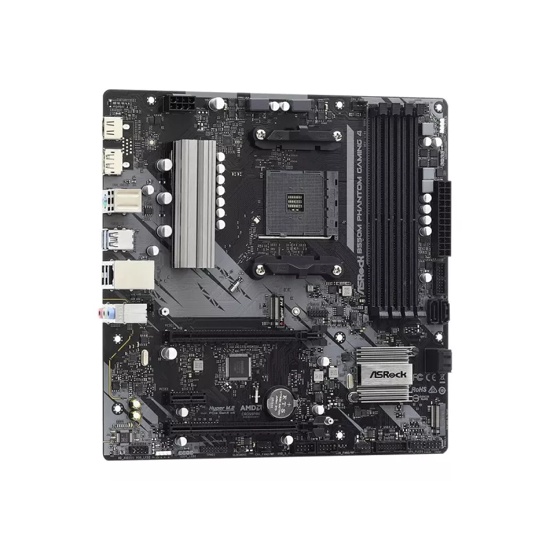 Emaplaat ASRock B550M Phantom Gaming 4 AMD B550 pesa AM4 micro ATX
