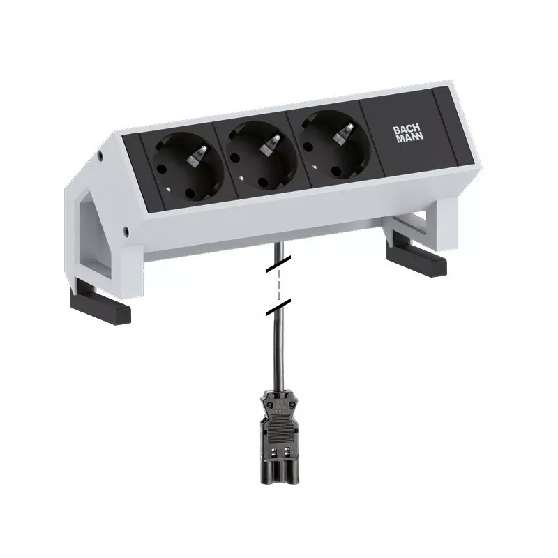Socket outlet 3 x Type F Bachmann Desk2