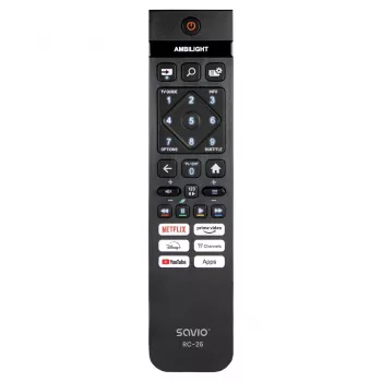 Savio RC-26 kaugjuhtimispult IR traadita TV nuppudega