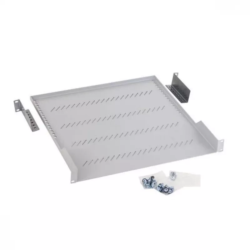 Triton 19-tolline madal profiilriiul 1U 450mm 40,0kg Must