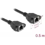 Võrgukaabel DeLOCK 90783 Must 0,5m Cat6a S/FTP RJ-45