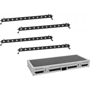 LED ribakomplekt EUROLITE 4x LED BAR-12 QCL RGBA lennukastiga