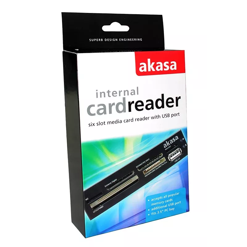 Akasa AK-ICR-07 kaardilugeja USB 2.0 sisemine