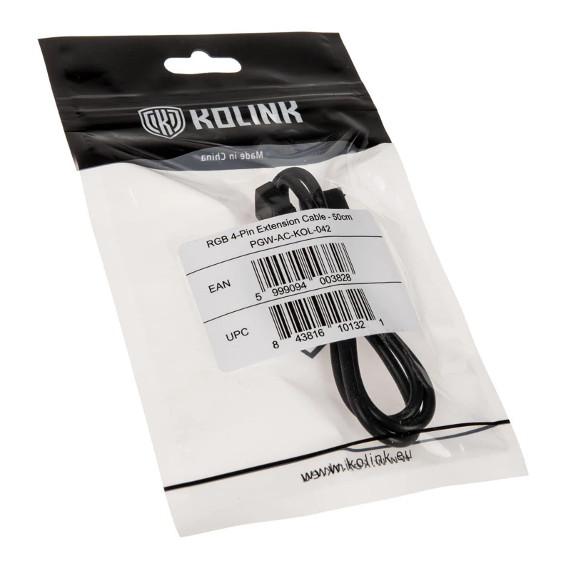 ARGB 4-kontaktiline pikenduskaabel Kolink ARGB 4-Pin 0,5 m, 4-kontaktiliselt 4-kontaktilisele, 0,5 m pikkus