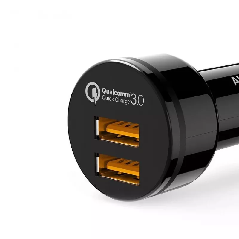 CC-T8 ülikiire auto laadija 2xUSB 3.0 6A 36W + mikro-USB kaabel 1m