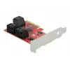 SATA PCI Express x4 kaart DeLOCK 6 porti madalprofiilne vormitegur