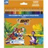 BIC värvipliiatsid Kids Smooth 24 värvi komplekt