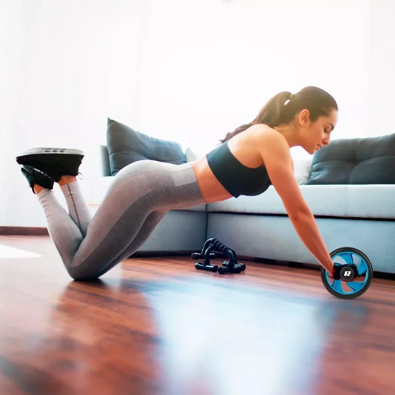 REBEL ACTIVE Double wheel, kõhulihaste rullik AB Wheel