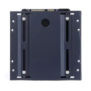 Wentronic Goobay Festplatten-Einbaurahmen 2.5 auf 3.5, Schwarz - geeignet für den Einbau einer 2.5 Festplatte in einen 3.5 Gehäuseschacht (93990)