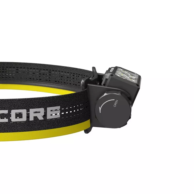 Nitecore HC70 UHE otsalamp, 1600 lm, 6 LED-i, IP68, USB-ga laetav, alumiinium, 172 g, must