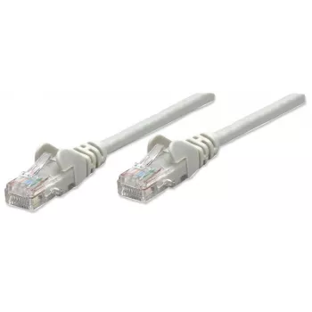 Intellineti võrgujuhtmeparanduskaabel, Cat6, 0,5 m, hall, CCA, U/UTP, PVC, RJ45, kullatud kontaktidega, tõmbetõkestiga, varustatud pistikukaitsega, eluaegne garantii