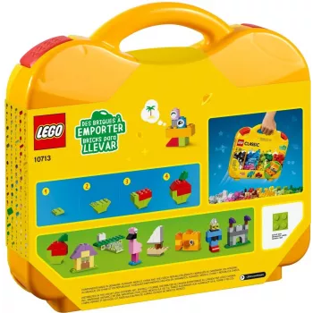 LEGO 10713 Classic Creative Suitcase mänguasjade hoiukohver lõbusate värviliste ehitusklotsidega, kingitus 4+ aastastele lastele, poistele ja tüdrukutele