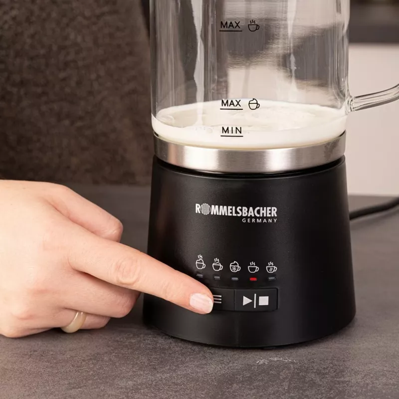 Rommelsbacher piimavahustaja 500ml roostevaba teras must MS 625 (MS 625)