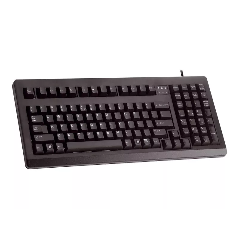 CHERRY G80-1800 klaviatuur Home USB QWERTY USA inglise Must