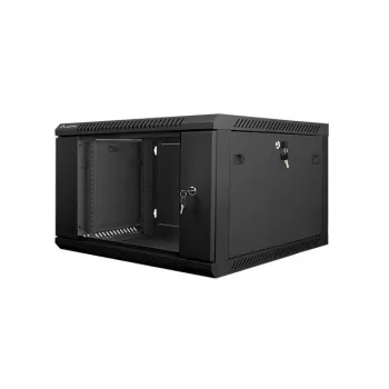 Lanberg seinale paigaldatav paigaldusriiul 19'' 6U 600x600mm must (klaasuks)