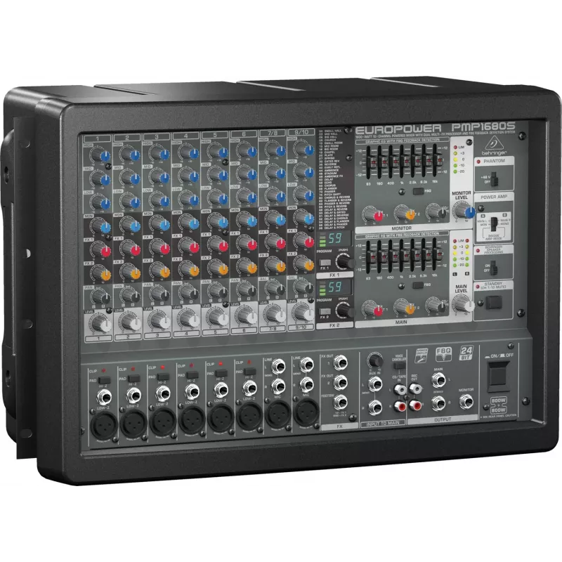 Behringer PMP1680S helimikser 10 kanalit 10 - 200000 Hz Must