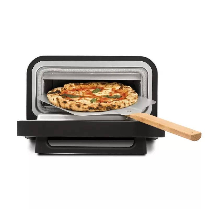 Pitsaahi G3FERRARI G10204 — lauapealne pitsavalmistaja, 1 pitsa, 1850 W, max Ø 30 cm, must/hõbedane