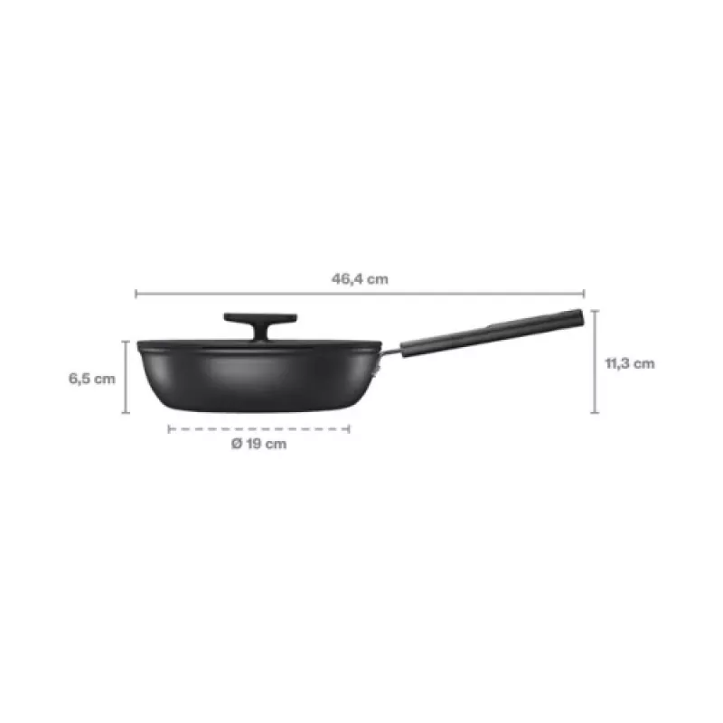 Fiskars Hard Face 1075528 Mittekleepuv praepann 24 cm 2,2 L