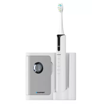 Vibreeriv hambahari BLAUPUNKT DTS711 — 5 režiimi, 48 000 liigutust/min, sisseehitatud aku, 4 harjapead, laadimisalus UV-sterilisaatoriga