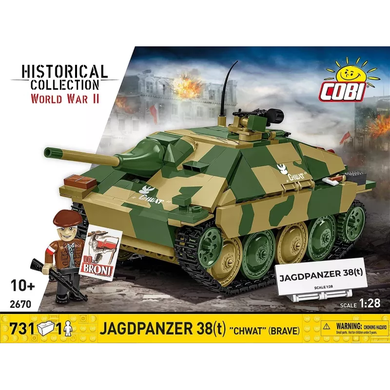 Cobi Blocks Jagdpanzer 38t Brave ehituskomplekt, 731 tükki