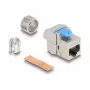 DeLOCK Keystone-moodul RJ45 pesa LSA-le Cat.8.1 tööriistavaba lame metallist