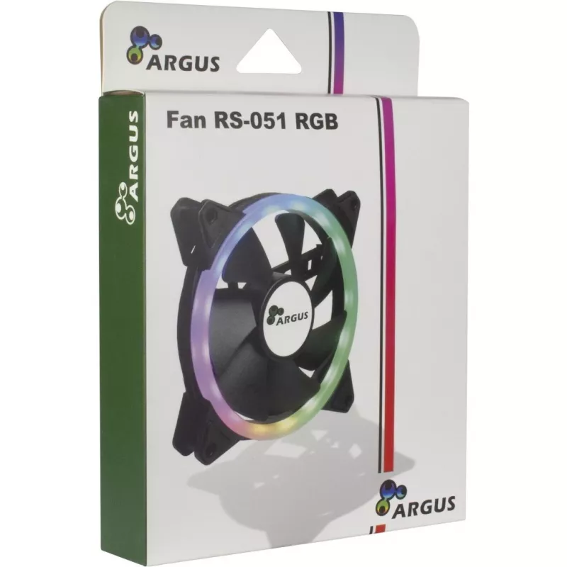 INTER-TECH Argus RS-051 ARGB 120mm korpuse ventilaator – must