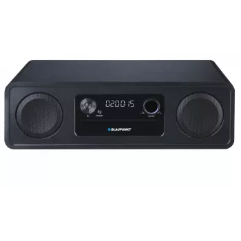 Micro Hi‑Fi süsteem BLAUPUNKT MS20BK — CD/MP3/WMA, Bluetooth 5.0, FM, USB, MicroSD, 2×20W RMS, AUX, RCA, LED-ekraan, 100–240 V, must